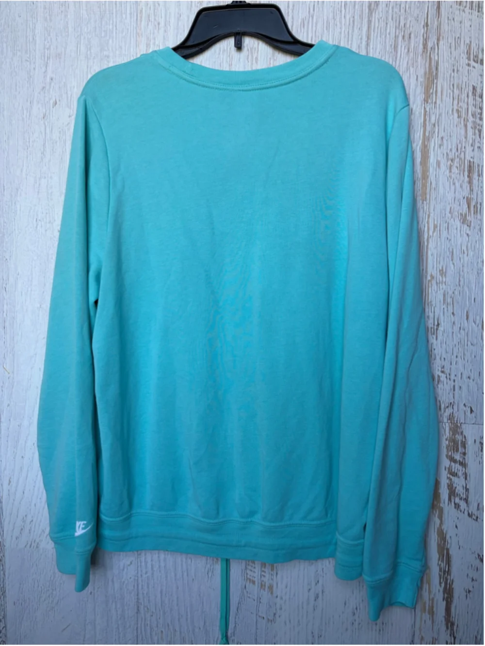 Women's Nike Sweatshirt XL Turquoise Drawstring Pullover